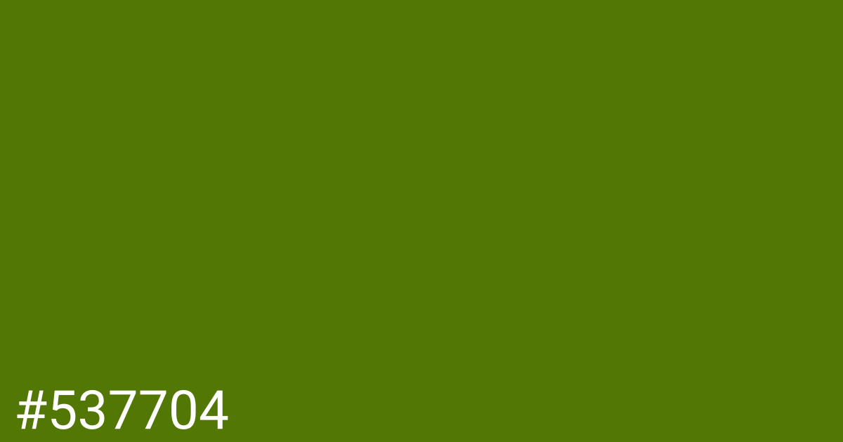 Hex color #537704 graphic
