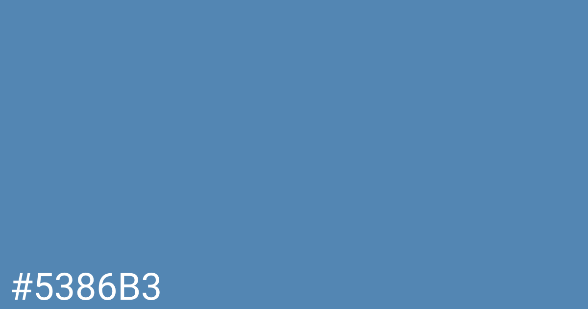 Hex color #5386b3 graphic