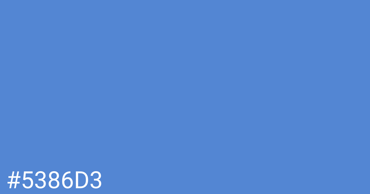 Hex color #5386d3 graphic