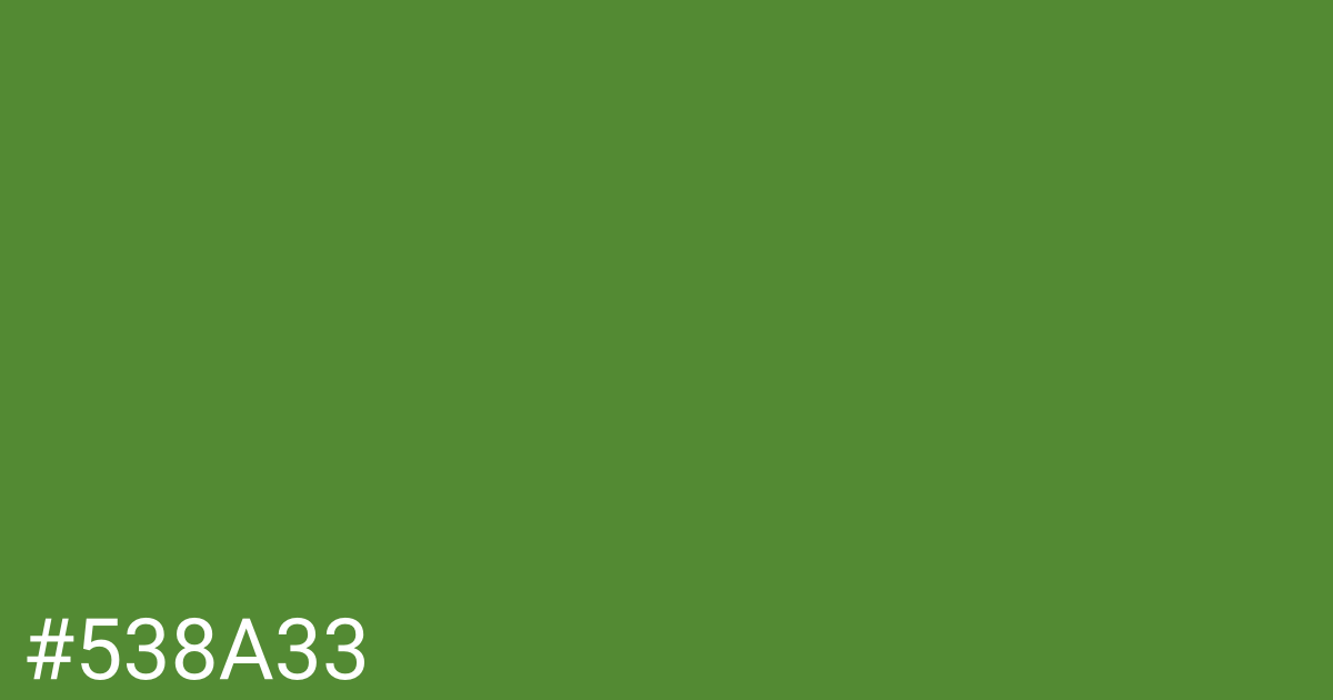 Hex color #538a33 graphic