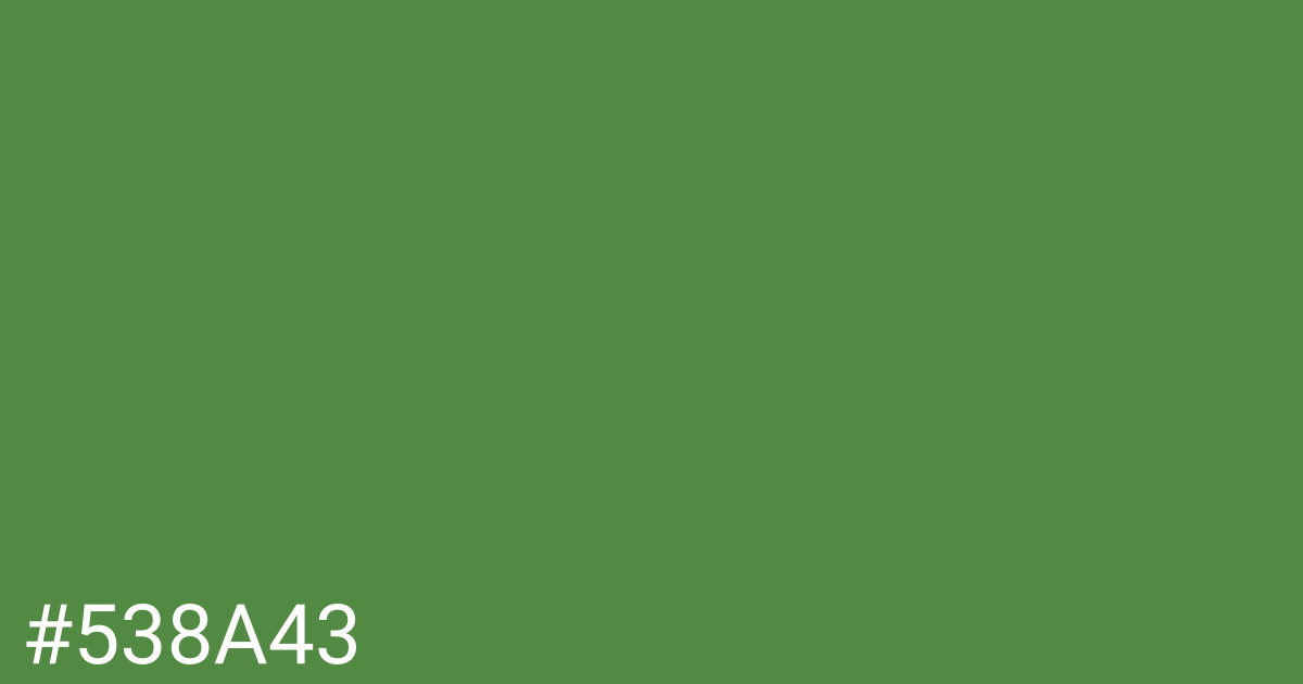 Hex color #538a43 graphic