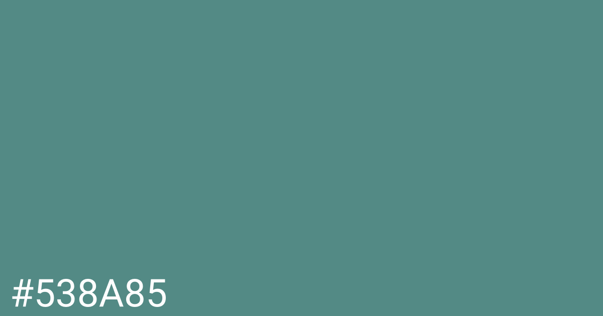 Hex color #538a85 graphic