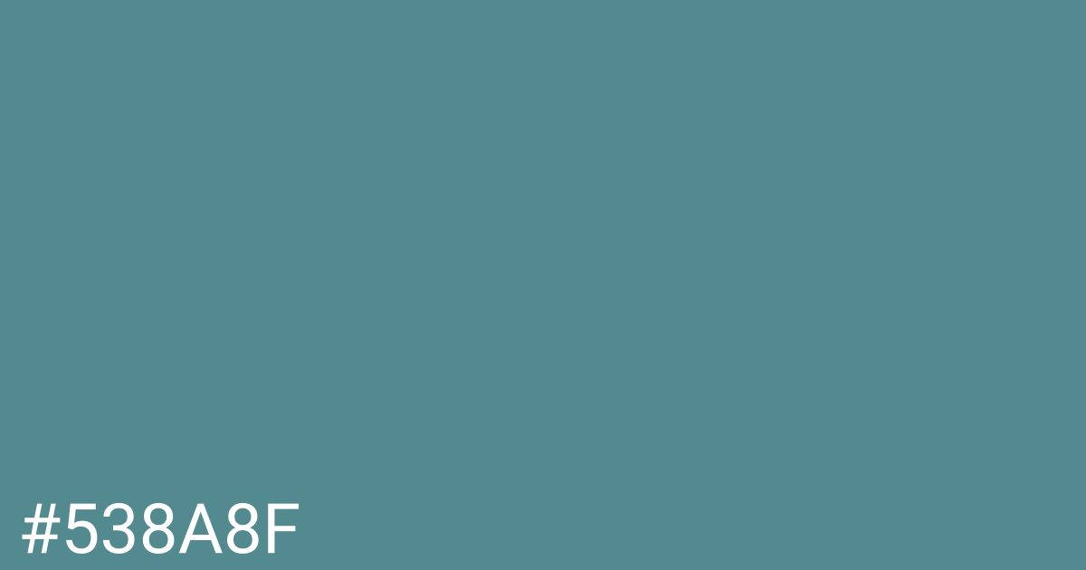 Hex color #538a8f graphic