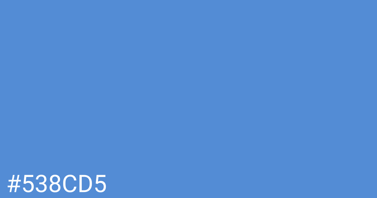 Hex color #538cd5 graphic