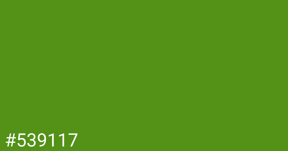 Hex color #539117 graphic