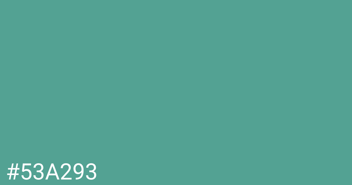 Hex color #53a293 graphic