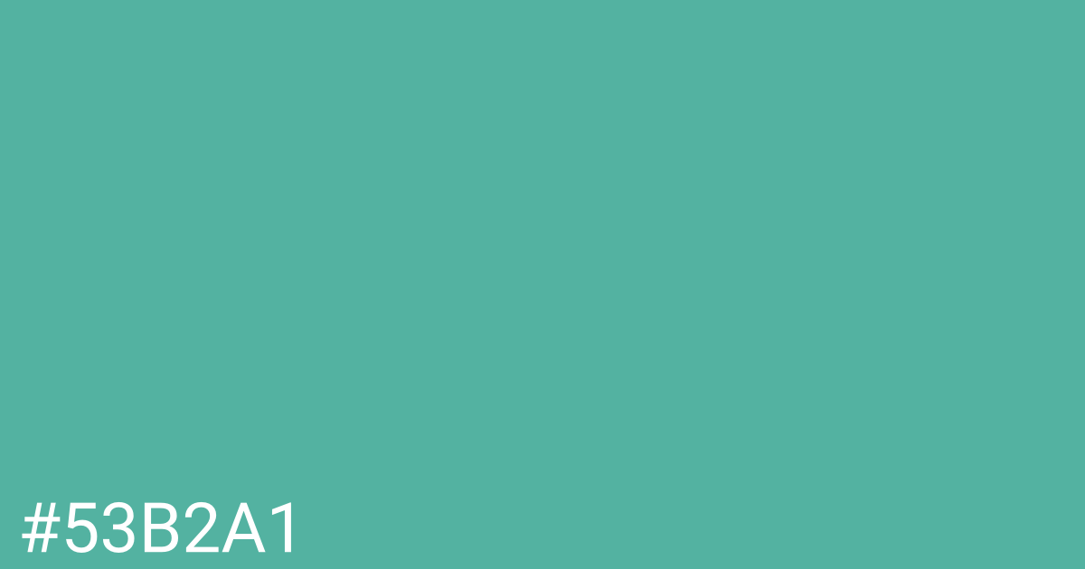 Hex color #53b2a1 graphic