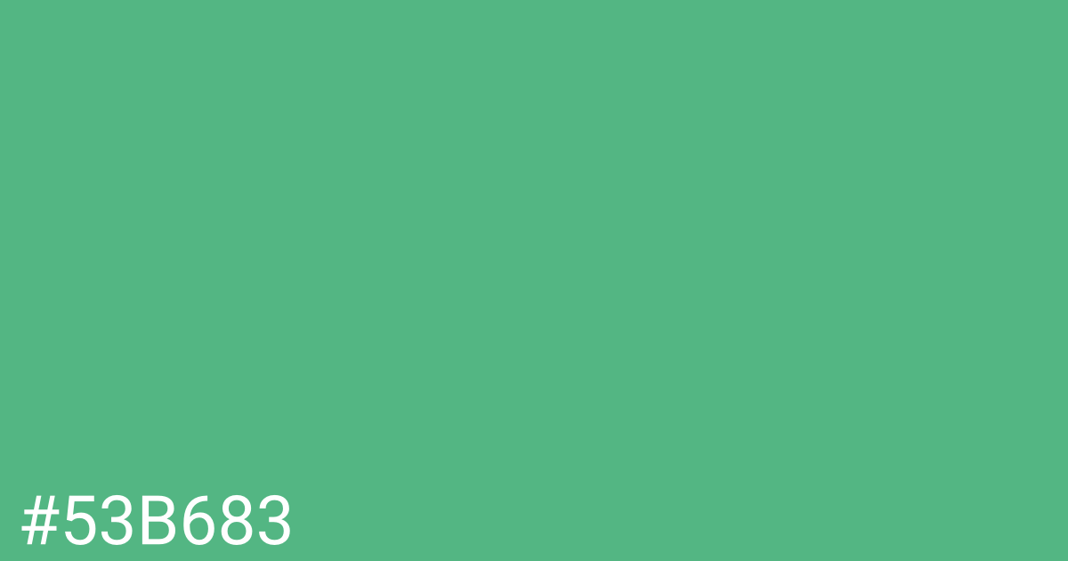 Hex color #53b683 graphic