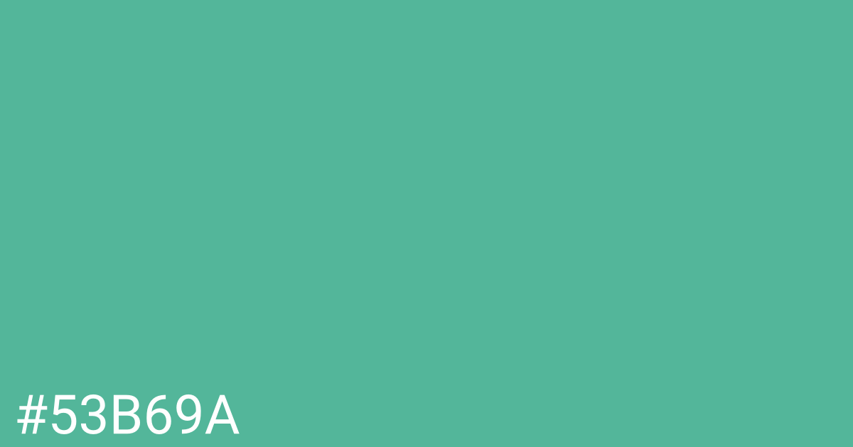 Hex color #53b69a graphic