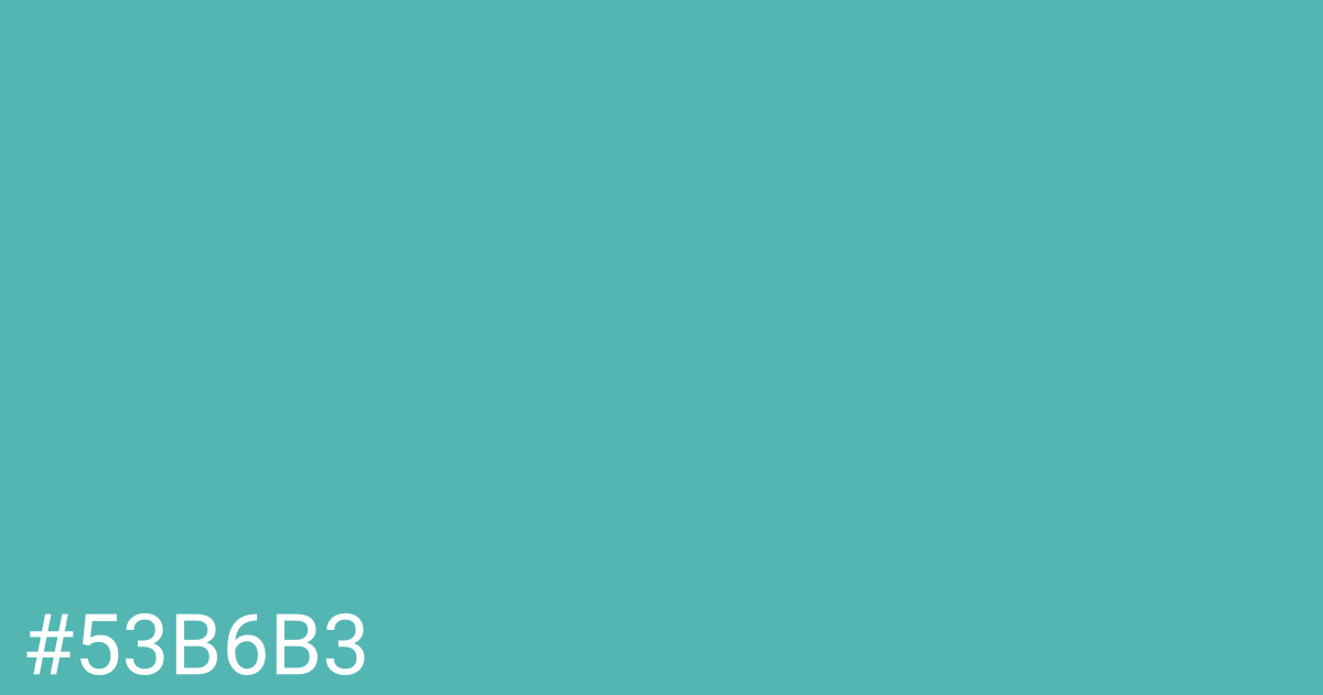 Hex color #53b6b3 graphic