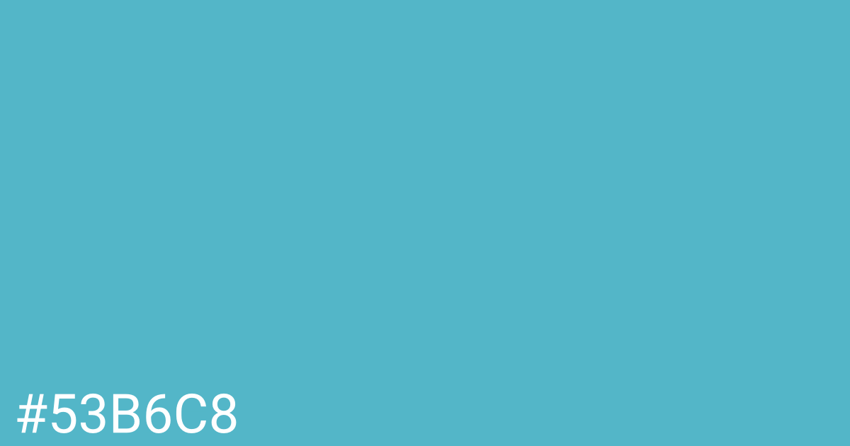 Hex color #53b6c8 graphic