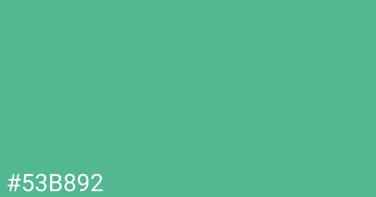 Hex color #53b892 graphic