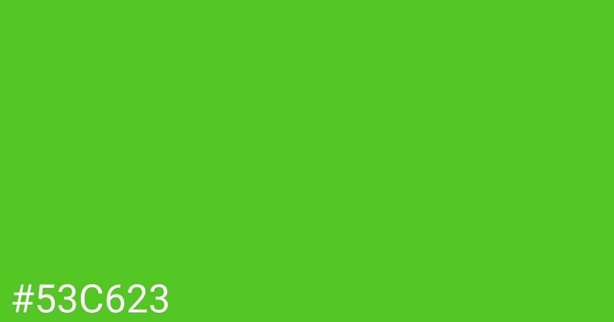 Hex color #53c623 graphic