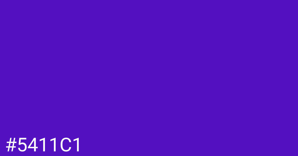 Hex color #5411c1 graphic