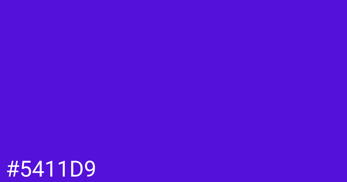 Hex color #5411d9 graphic