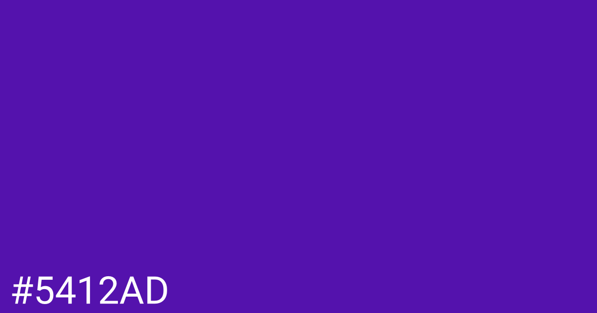Hex color #5412ad graphic