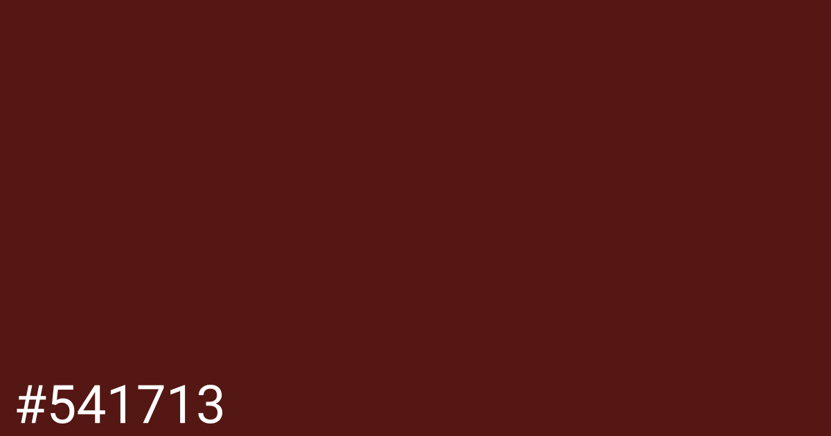 Hex color #541713 graphic