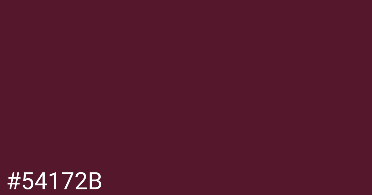 Hex color #54172b graphic