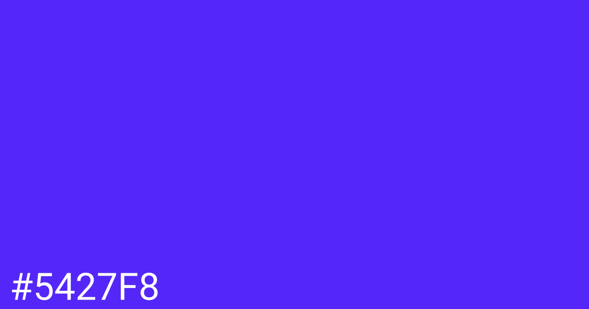 Hex color #5427f8 graphic