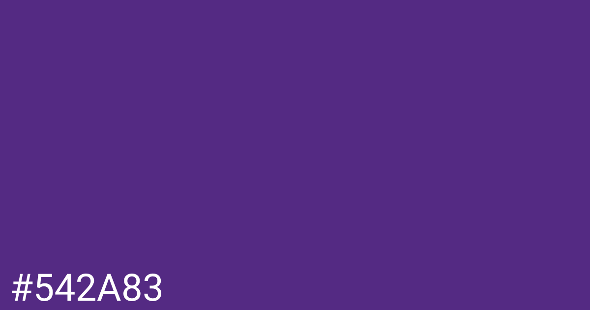 Hex color #542a83 graphic