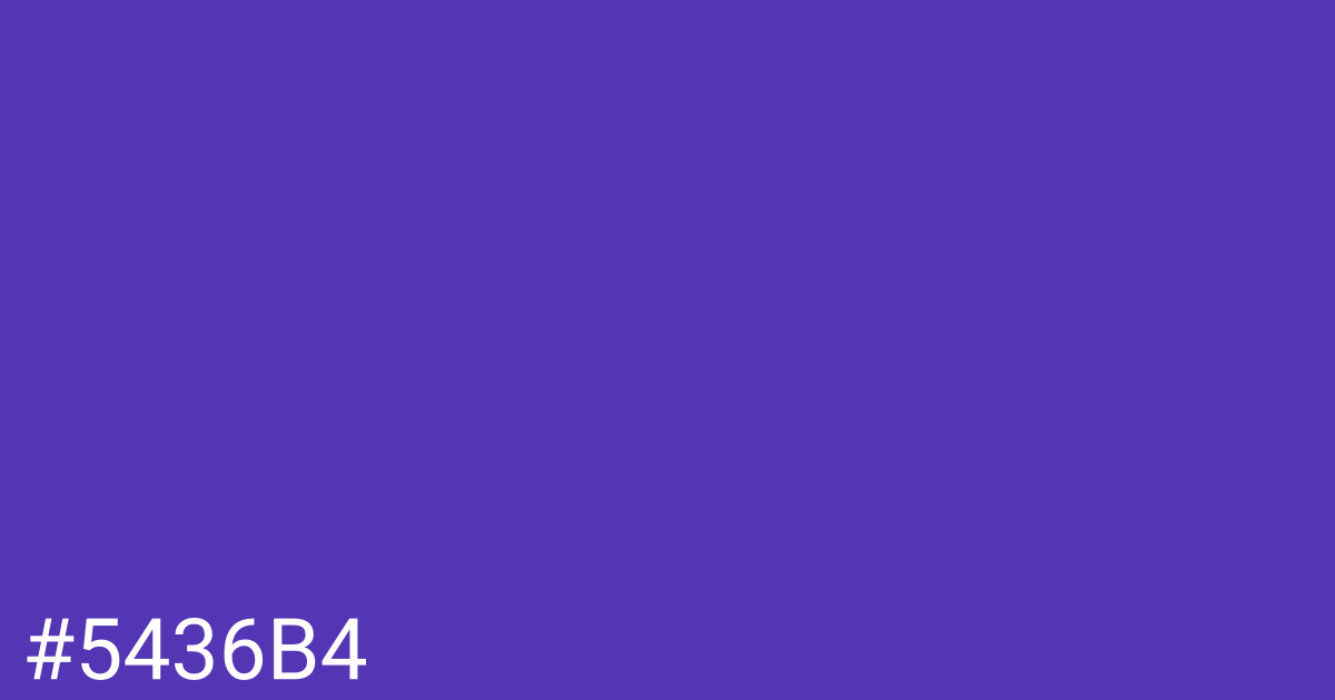 Hex color #5436b4 graphic