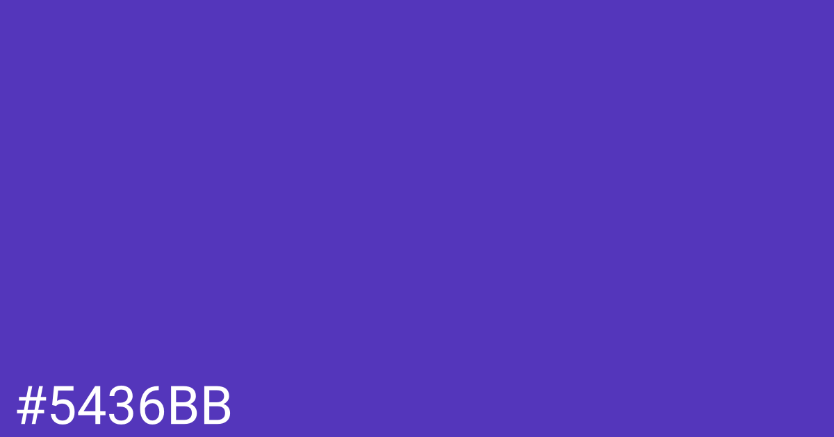 Hex color #5436bb graphic