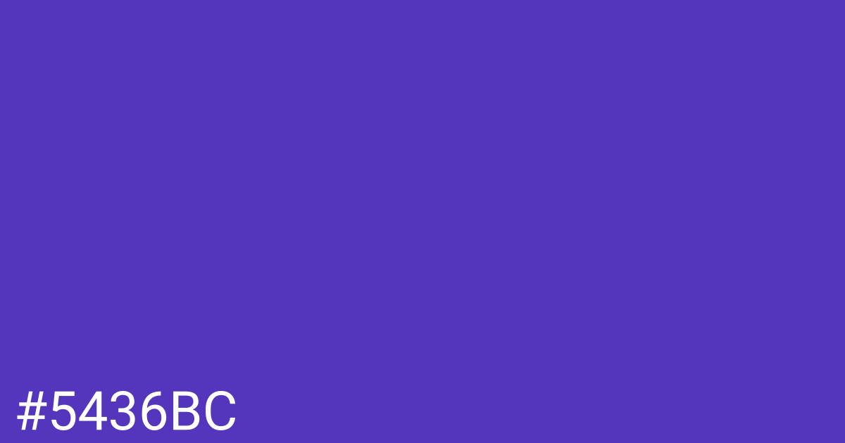 Hex color #5436bc graphic