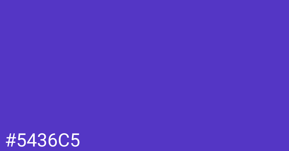 Hex color #5436c5 graphic