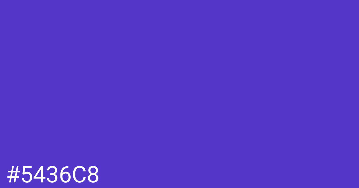 Hex color #5436c8 graphic