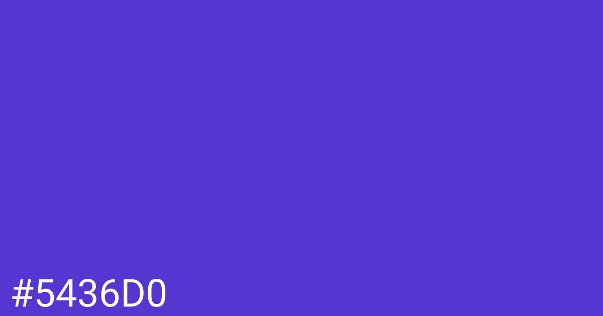 Hex color #5436d0 graphic