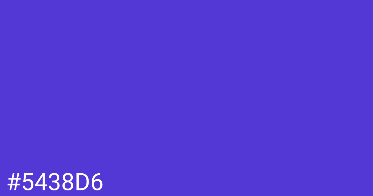 Hex color #5438d6 graphic
