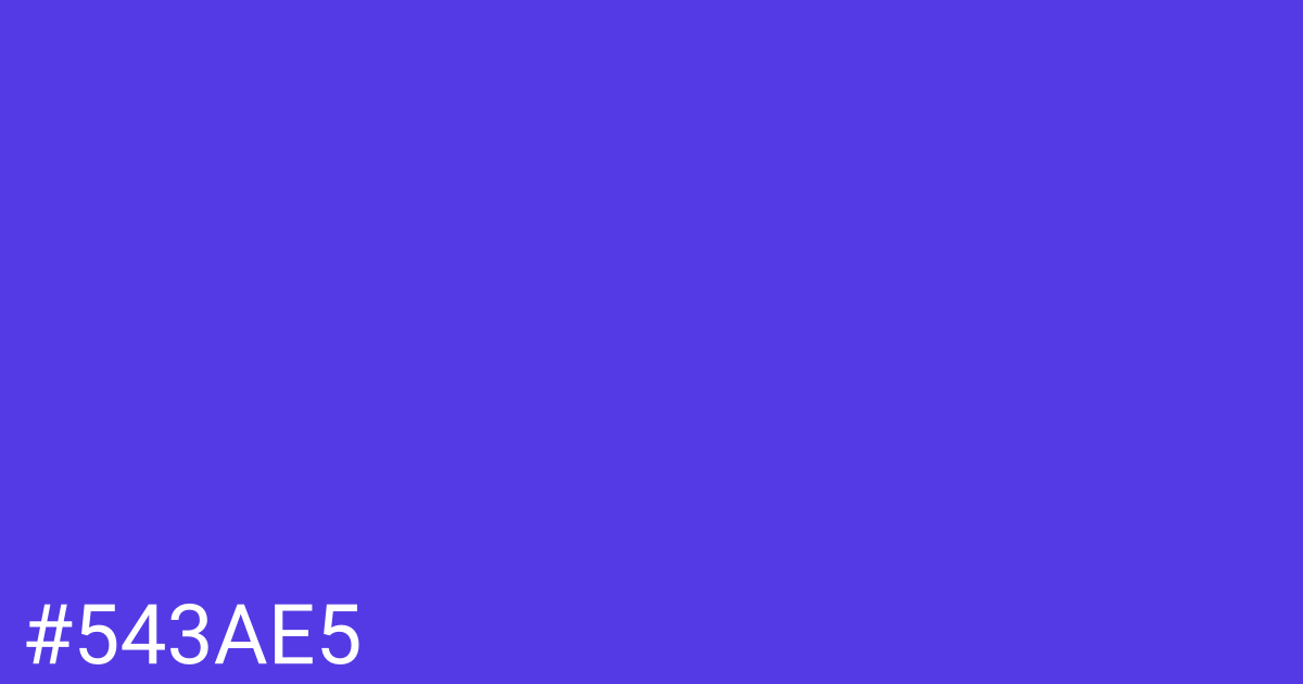 Hex color #543ae5 graphic