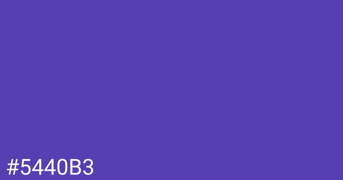 Hex color #5440b3 graphic