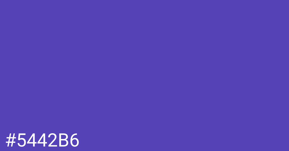 Hex color #5442b6 graphic