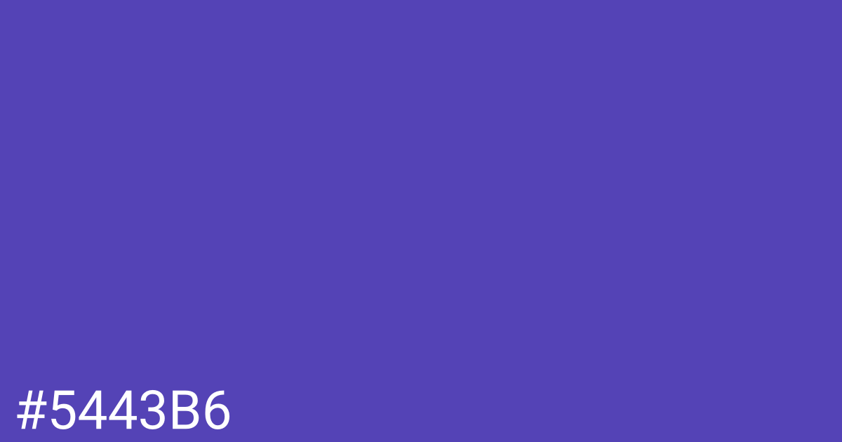 Hex color #5443b6 graphic