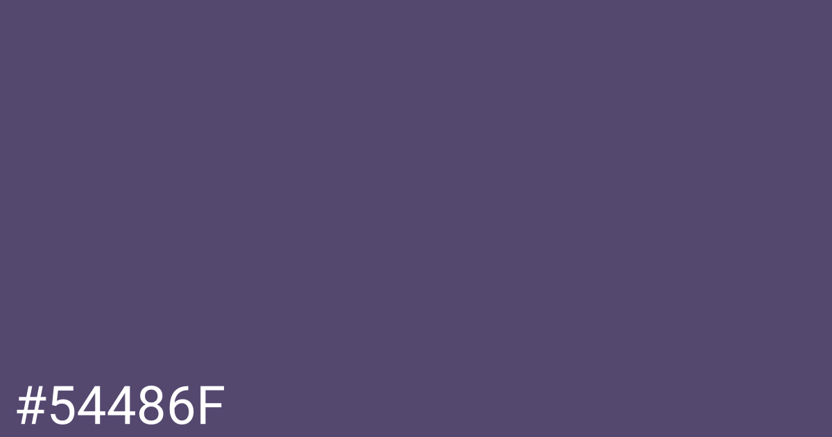 Hex color #54486f graphic