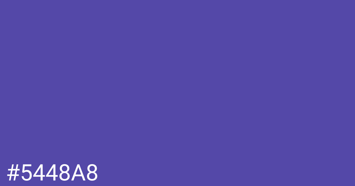 Hex color #5448a8 graphic