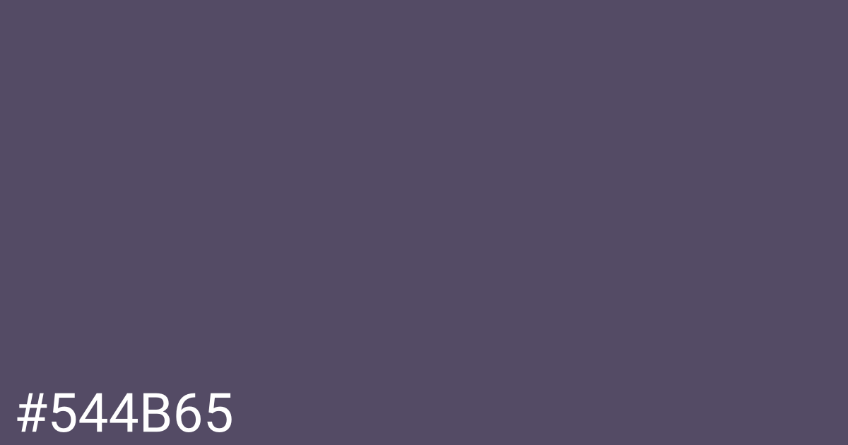 Hex color #544b65 graphic