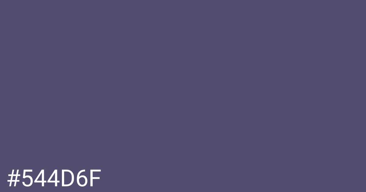 Hex color #544d6f graphic