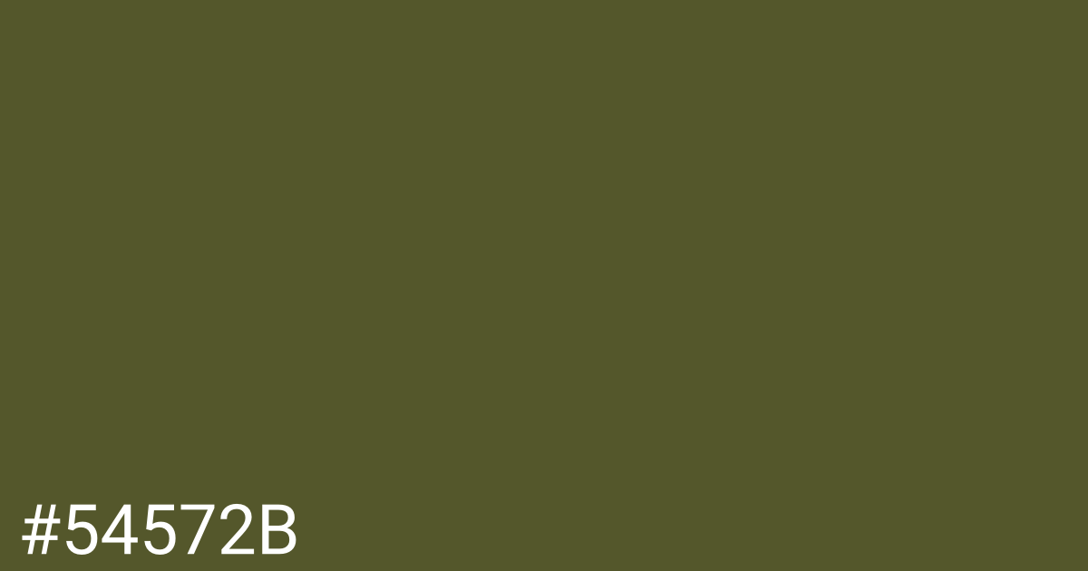 Hex color #54572b graphic