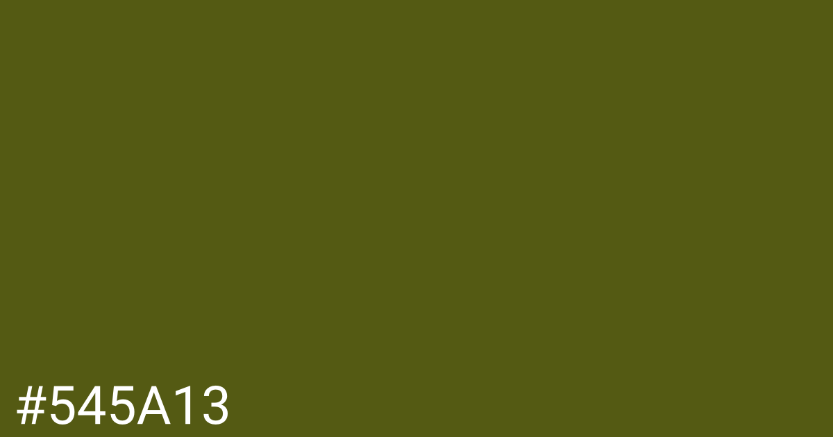 Hex color #545a13 graphic