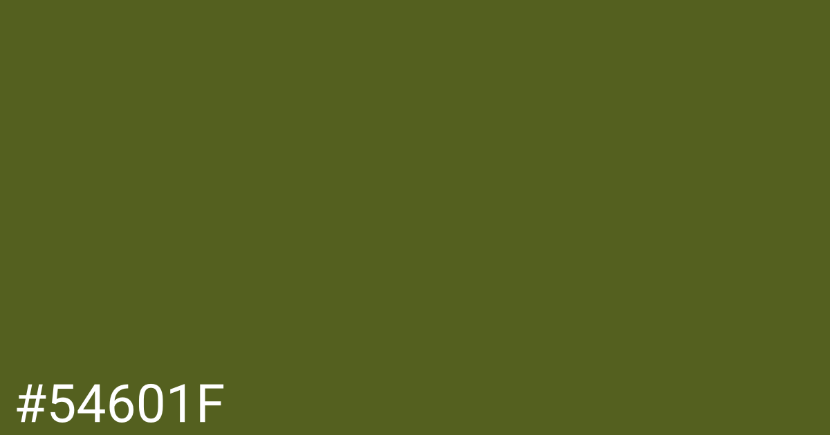 Hex color #54601f graphic