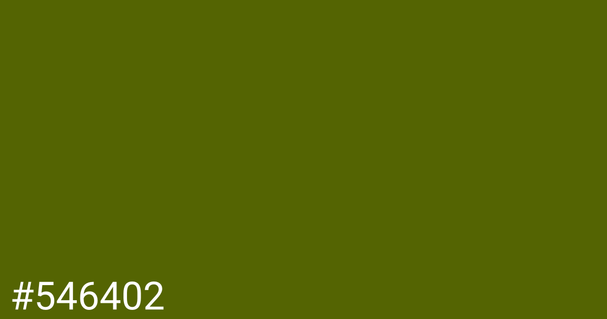 Hex color #546402 graphic