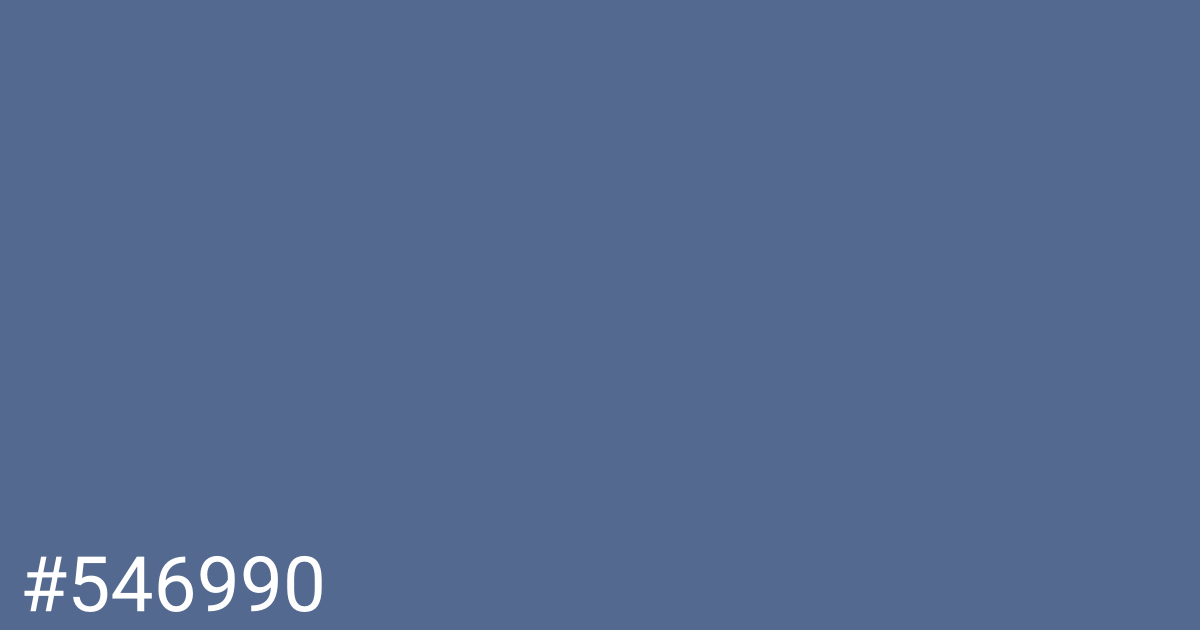Hex color #546990 graphic
