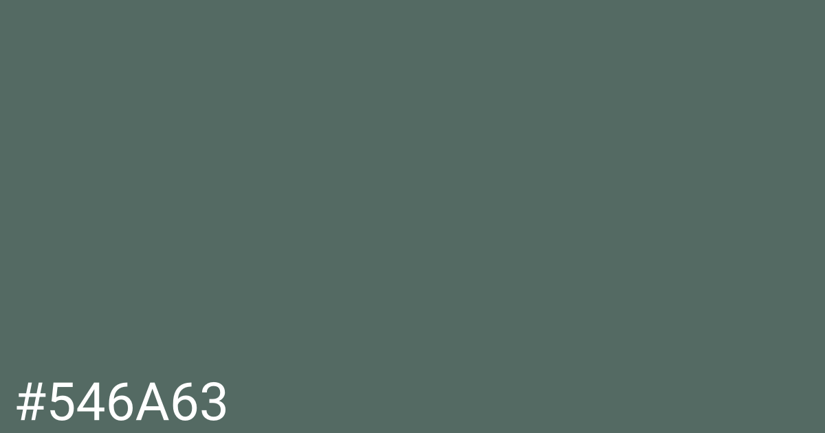 Hex color #546a63 graphic