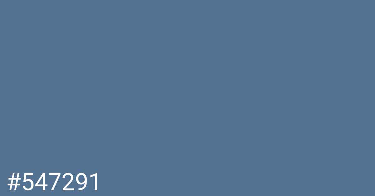 Hex color #547291 graphic