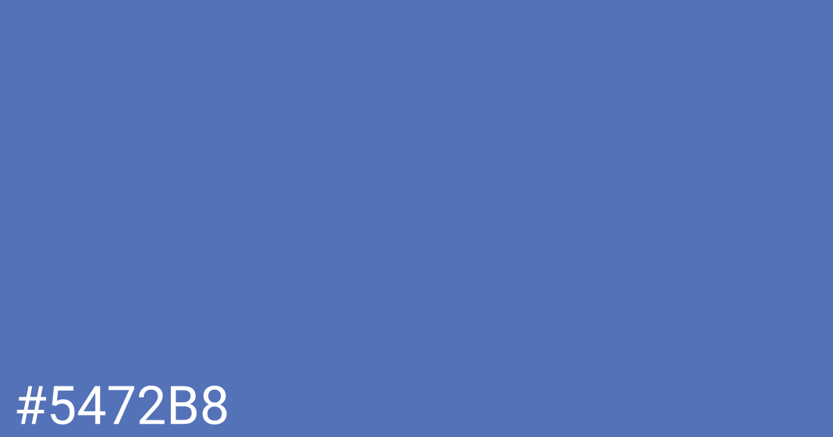 Hex color #5472b8 graphic