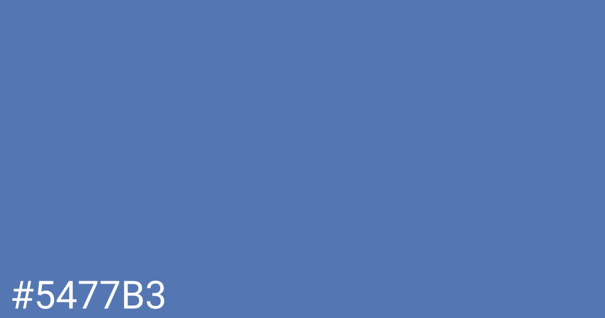 Hex color #5477b3 graphic