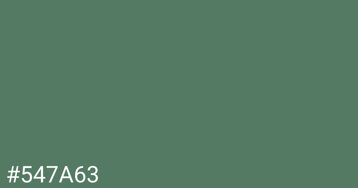 Hex color #547a63 graphic