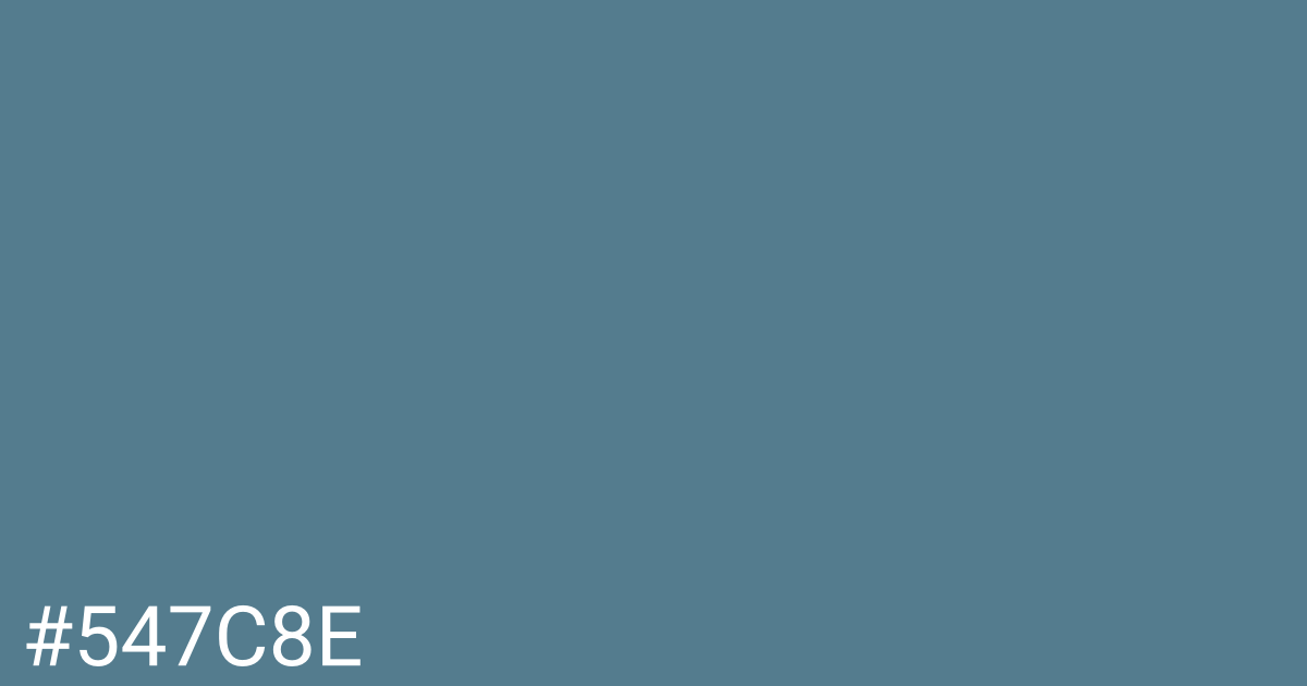 Hex color #547c8e graphic